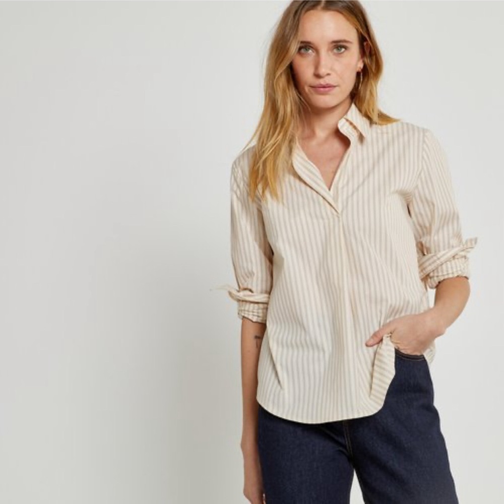 Vineyard Vines performance Striped 3/4 Sleeve Shirtt